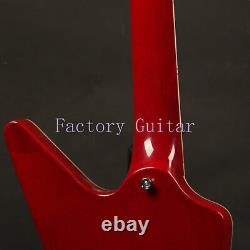 Solid Body 4 Strings Sunburst EX Style Electric Bass Guitar Chrome Hardware