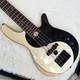Solid Body Gossip Electric Bass Guitar Rosewood Fretboard Black Part 3s Pickup