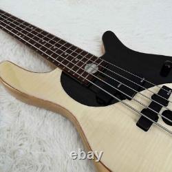 Solid Body Gossip Electric Bass Guitar Rosewood Fretboard Black Part 3S Pickup