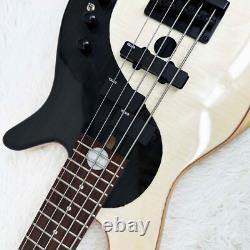 Solid Body Gossip Electric Bass Guitar Rosewood Fretboard Black Part 3S Pickup