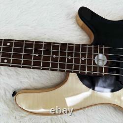 Solid Body Gossip Electric Bass Guitar Rosewood Fretboard Black Part 3S Pickup