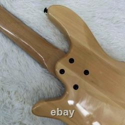 Solid Body Gossip Electric Bass Guitar Rosewood Fretboard Black Part 3S Pickup
