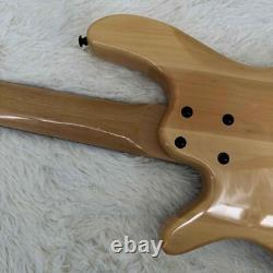 Solid Body Gossip Electric Bass Guitar Rosewood Fretboard Black Part 3S Pickup