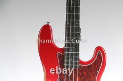 Solid Body Relic Finish 4 Strings Electric Bass Guitar Maple Neck Chrome Parts