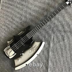 Special Shape Electric Bass Guitar 4 String Ebony Fretboard Maple Neck Black