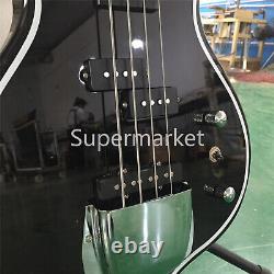 Special Shape Electric Bass Guitar Black Fretboard 4 String Chrome Part in Stock