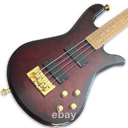 Spector Bass Legend 4 Custom Bass Guitar, Black Cherry