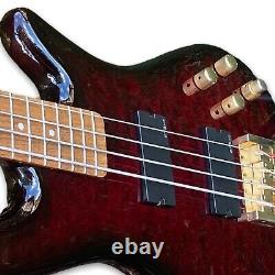Spector Bass Legend 4 Custom Bass Guitar, Black Cherry