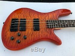 Spector Legend 4 String Electric Bass Guitar Quilted Orange