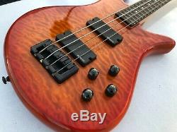 Spector Legend 4 String Electric Bass Guitar Quilted Orange