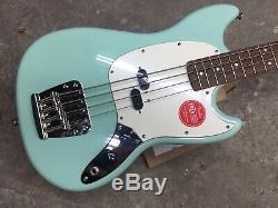 Squier 60s Classic Vibe Mustang Electric Bass Guitar Surf Green