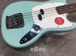 Squier 60s Classic Vibe Mustang Electric Bass Guitar Surf Green