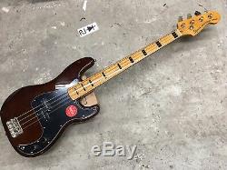 Squier 70s Vintage Modified Precision Electric Bass Guitar Natural