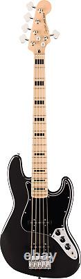 Squier Affinity Active 5-String Jazz Bass V in Black Metallic, NEW