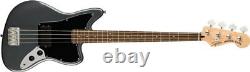 Squier Affinity Series Jaguar Bass H, Laurel, Charcoal Frost Metallic