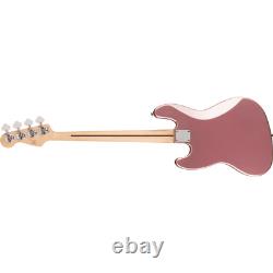 Squier Affinity Series Jazz Bass Guitar, Laurel Fingerboard, Burgundy Mist