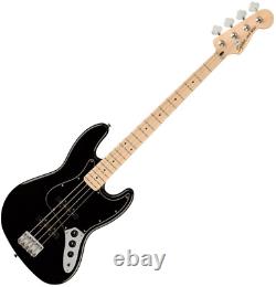 Squier Affinity Series Jazz Bass, Maple Fingerboard, Black Pickguard, Black