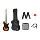 Squier By Fender Bass Affinity Precision Bass Pj Pack 3-colour Sunburst + Amp