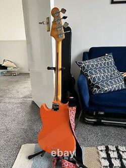 Squier FSR Classic Vibe'60s Competition Mustang Bass Guitar in Capri Orange