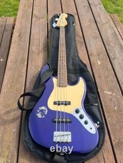 Squier J bass by Fender 2013 purple bass guitar