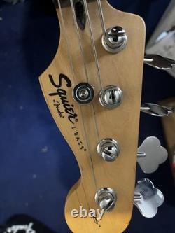 Squier J bass by Fender 2013 purple bass guitar