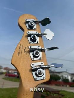 Squier J bass by Fender 2013 purple bass guitar
