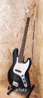 Squier Jazz Bass Black Made In Korea 1989 Silver Label Fender Gig Bag