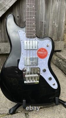 Squier Paranormal Rascal Bass HH, Metallic Black, Poplar Body, Laurel fboard