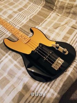 Squier Paranormal Series 54 Jazz Bass Black and Gold