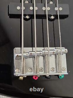 Squier Paranormal Series 54 Jazz Bass Black and Gold with Soft Gig Bag