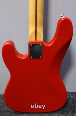 Squier Precision Bass By Fender Red Electric Bass Made In Korea Early 90s