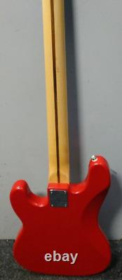 Squier Precision Bass By Fender Red Electric Bass Made In Korea Early 90s