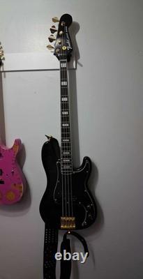 Squier Precision Electric Bass Black Upgraded