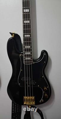 Squier Precision Electric Bass Black Upgraded
