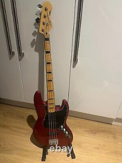 Squier vintage modified jazz bass'70s candy apple red