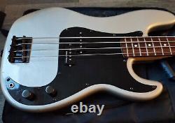 Squire Affinity Prec Bass 20th Ann. Ltd Ed. Silver matching head, S D vintage