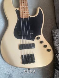 Squire contempotary jazz bass gold