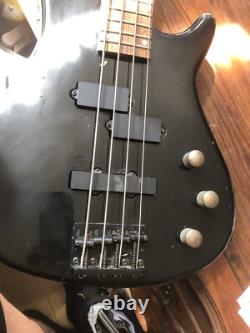 Stagg 3/4 Size 4-string Fusion Electric Bass Guitar Black Finish Bc300 3/4-bk