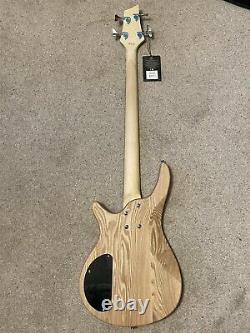 Stagg Fusion SBF-40 NAT FL Fretless Bass Natural Ash Body Rosewood Board New