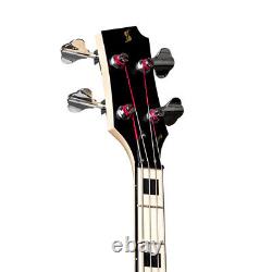 Stagg Silveray J Style Electric Bass Guitar, Natural (NEW)