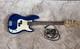 Starfire Electric Bass Guitar Blue 4 String Serial No. 121086 + Cable