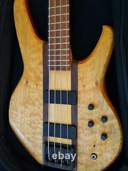 Status Graphite Electric Bass Guitar Good Condition With Tgi Gig Bag Made In Uk