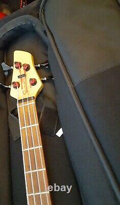 Status Graphite Electric Bass Guitar Good Condition With Tgi Gig Bag Made In Uk