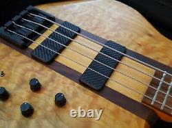 Status Graphite Electric Bass Guitar Good Condition With Tgi Gig Bag Made In Uk