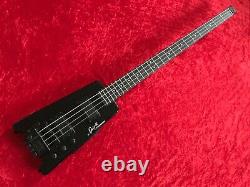 Steinberger Spirit XT-2DB Black Headless Bass Guitar with Gigbag. Drop D Switch