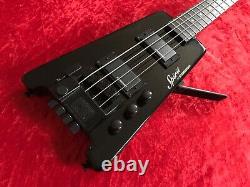 Steinberger Spirit XT-2DB Black Headless Bass Guitar with Gigbag. Drop D Switch