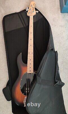 Sterling By Musicman Stingray RAY4 Bass In Sunburst With Sterling gig bag