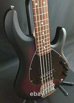 Sterling by Music Man StingRay Ray5 5-String Bass Guitar Ruby Red Burst Satin