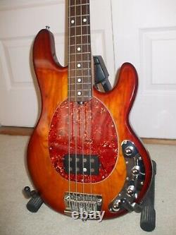 Sterling by Music Man Stingray Ray34 Bass in Honey Burst