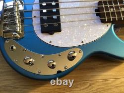 Sterling by Music Man Stingray RaySS4 Short Scale Bass Guitar Toluca Lake Blue